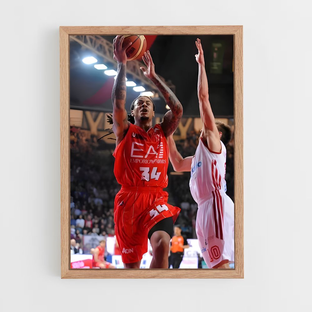 Poster Olimpia milano Olympique – affiche Basketball (vue 4)